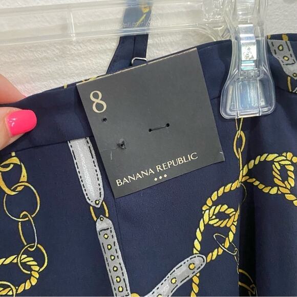 Banana Republic NWT Chain Print Satin Tank & Midi Skirt Set Old Money Chic - Picture 8 of 13